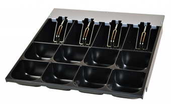 Optional Money Tray Insert; 4-Bill/8-Coin insert for the EP-107N2 and CF-460 series cash drawers